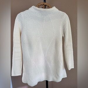 J. Jill Cream Cowl Neck Sweater size Small Petite